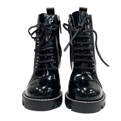 Louis Vuitton LOUIS VUITTON Star Trail Line Boots Short Boots Shoes Leather Black Ankle Boots Lace-up