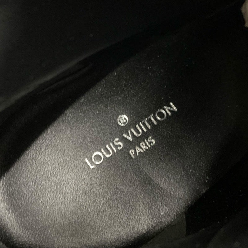 ルイヴィトン LOUIS VUITTON スタートレイルライン ブーツ ショートブーツ 靴 シューズ レザー ブラック 黒 アンクルブーツ レースアップ