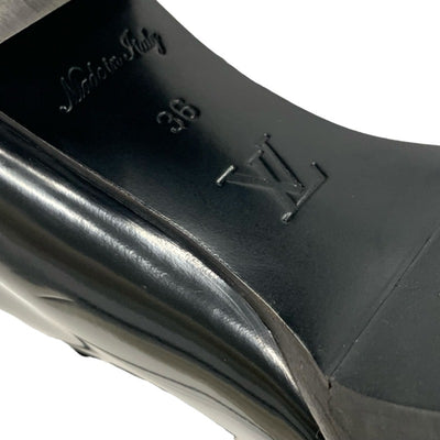Louis Vuitton LOUIS VUITTON Star Trail Line Boots Short Boots Shoes Leather Black Ankle Boots Lace-up