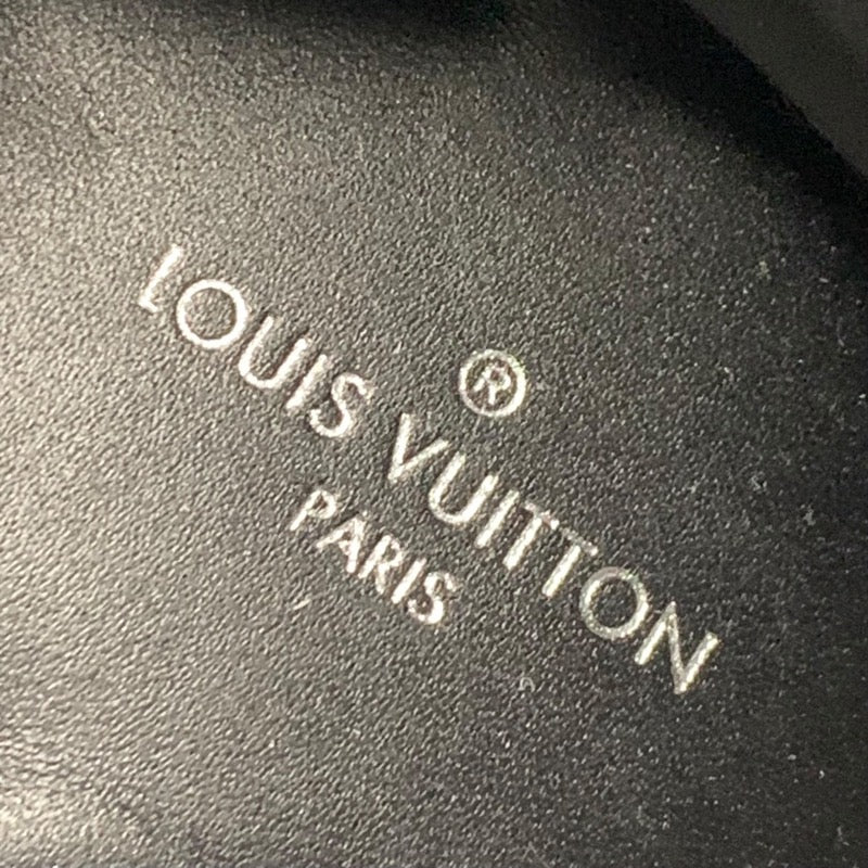 ルイヴィトン LOUIS VUITTON スタートレイル ショートブーツ アンクルブーツ サイドゴア スタッズ ベルト モノグラム レザー ブラック