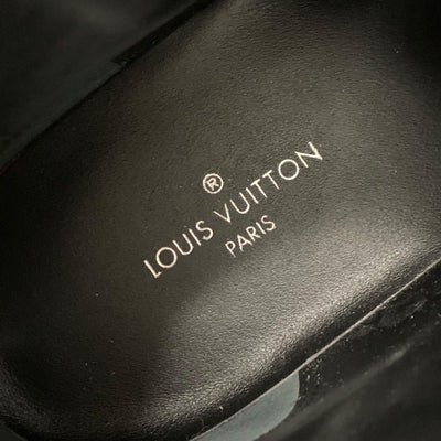 未使用 ルイヴィトン LOUIS VUITTON ラプソディライン モノグラム ブーツ ショートブーツ アンクルブーツ レザー ブラック ブラウン