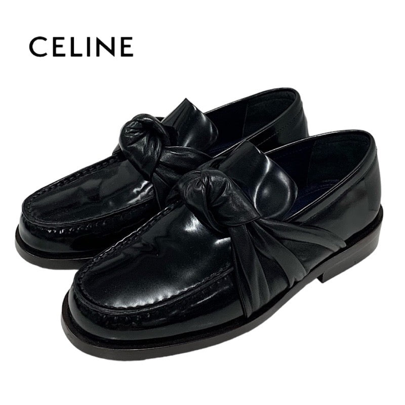 セリーヌ CELINE ローファー 革靴 靴 シューズ レザー ブラック 黒 未使用