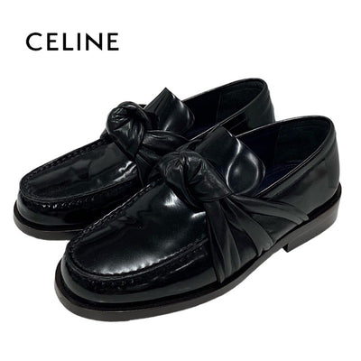 セリーヌ CELINE ローファー 革靴 靴 シューズ レザー ブラック 黒 未使用