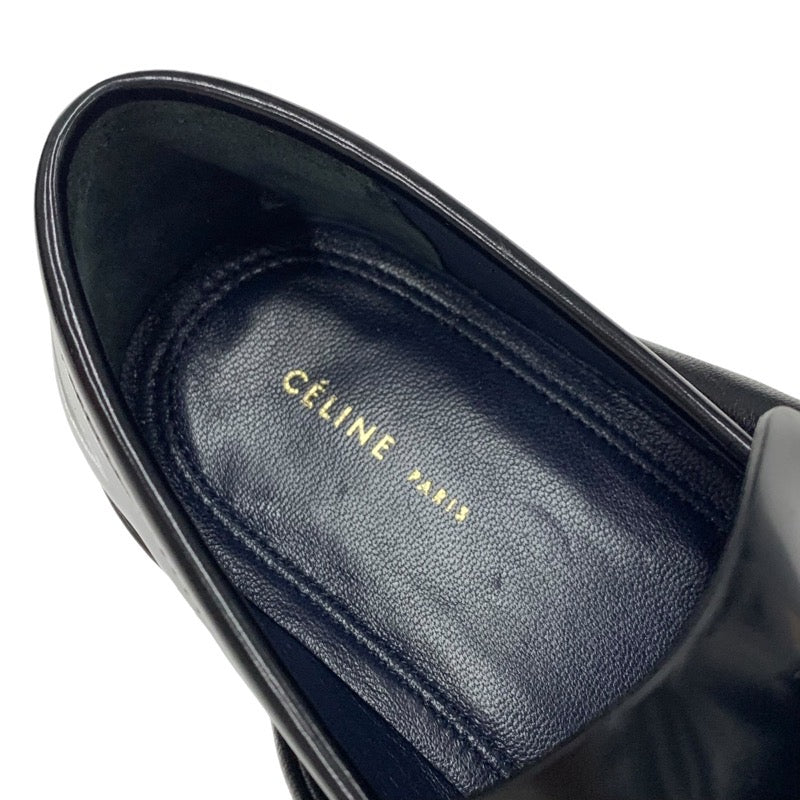 セリーヌ CELINE ローファー 革靴 靴 シューズ レザー ブラック 黒 未使用
