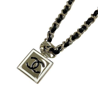 シャネル CHANEL ネックレス ペンダント チョーカー ゴールド ココマーク スクエア チェーン