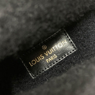 未使用 ルイヴィトン LOUIS VUITTON スノードロップ ブーツ ショートブーツ ムートンブーツ モノグラム 折り返し スエード ブラック