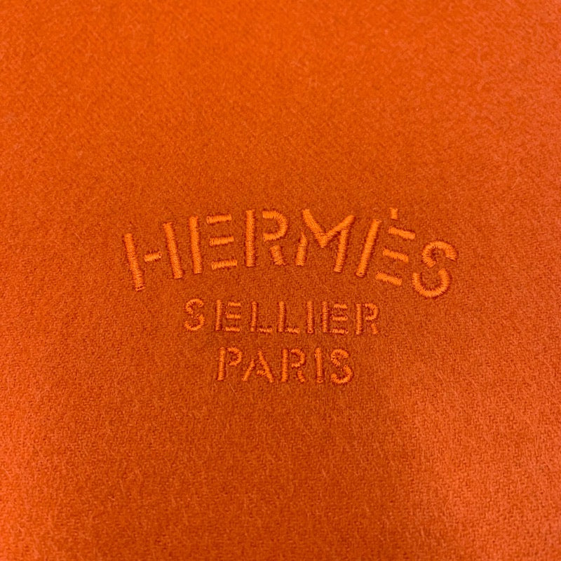 エルメス HERMES ストール マフラー カシミヤ オレンジ