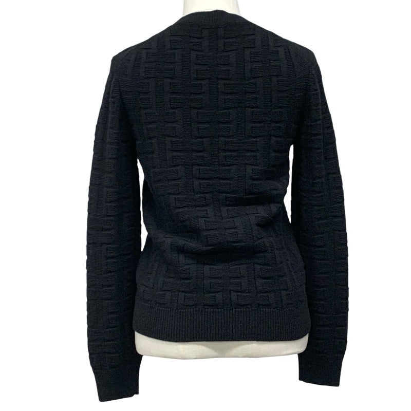 Hermes HERMES Tops Wool Black Knit Sweater