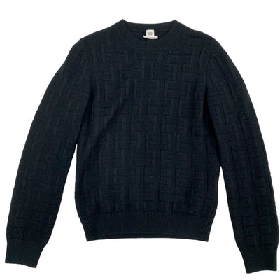 Hermes HERMES Tops Wool Black Knit Sweater