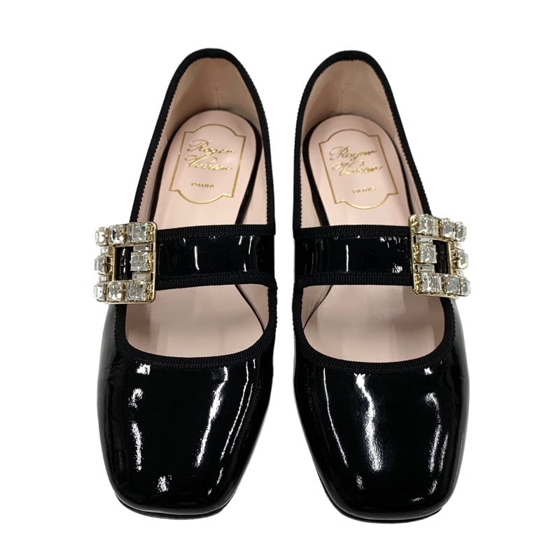 ロジェヴィヴィエ Roger Vivier トレ ヴィヴィエ フラットシューズ 靴 シューズ パテント ブラック 黒 フラットパンプス バレ –  MYCLOSET