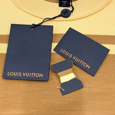 未使用 ルイヴィトン LOUIS VUITTON トップス ニット モノグラム 長袖 ブラウン