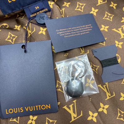 未使用 ルイヴィトン LOUIS VUITTON アウター コート モノグラム ブラック