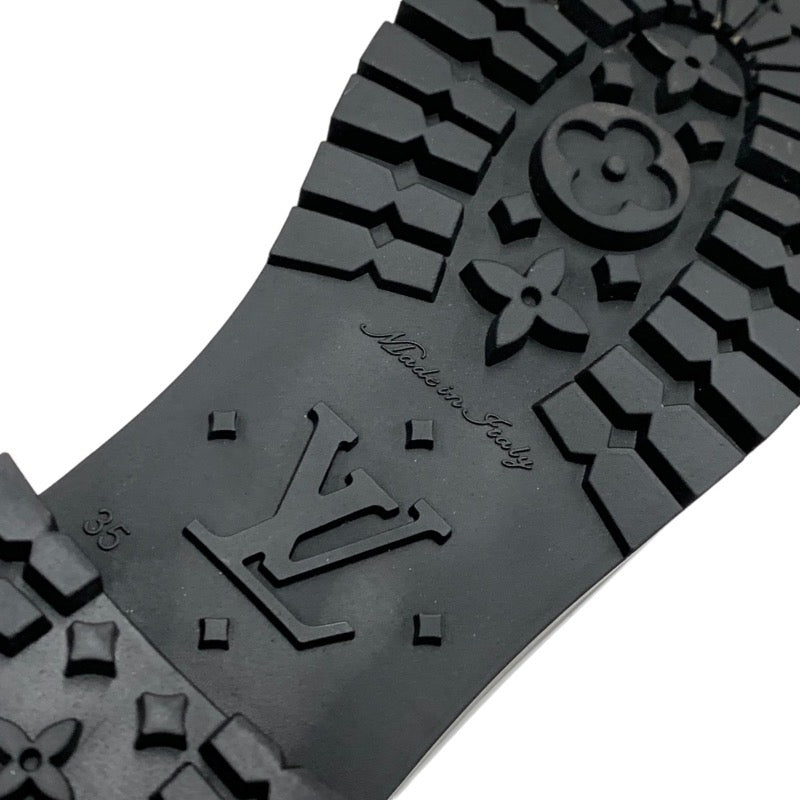 ルイヴィトン LOUIS VUITTON ドロップスライン ブーツ ロングブーツ レインブーツ 靴 シューズ モノグラム ラバー ブラック 黒