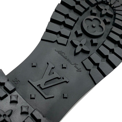 ルイヴィトン LOUIS VUITTON ドロップスライン ブーツ ロングブーツ レインブーツ 靴 シューズ モノグラム ラバー ブラック 黒