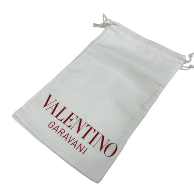 ヴァレンティノ VALENTINO サンダル 靴 シューズ レザー アイボリー ゴールド ミュール ローマンスタッズ 編み込み