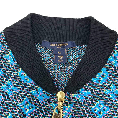 ルイヴィトン LOUIS VUITTON アウター ジャケット ブルゾン モノグラム ジップアップ ブラック ブルー