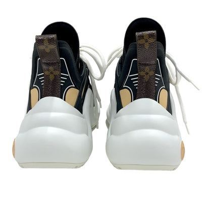 ルイヴィトン LOUIS VUITTON アークライトライン スニーカー 靴 シューズ ファブリック ベージュ ブラック LVロゴ