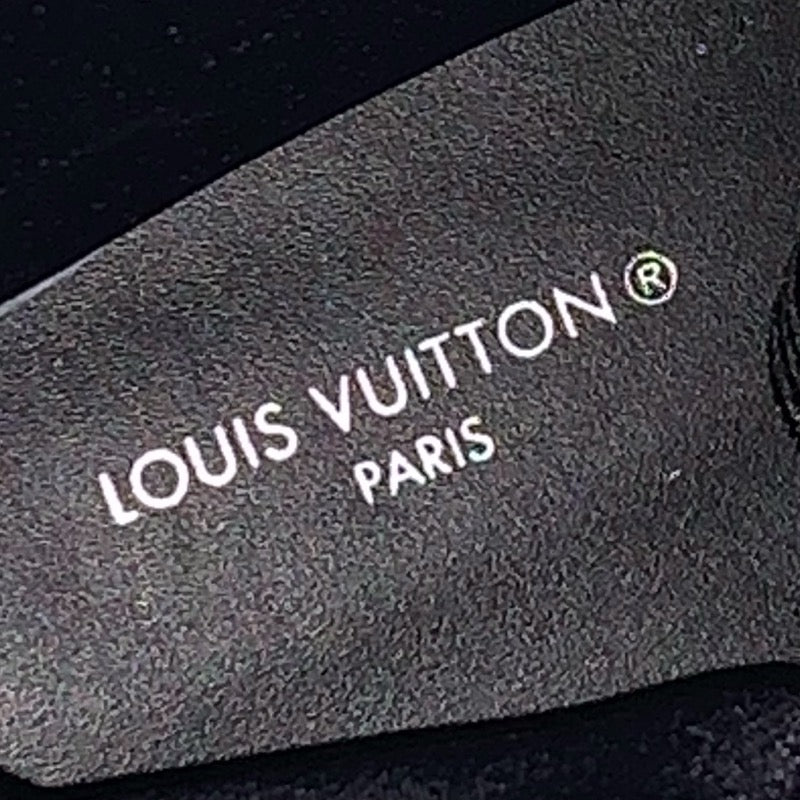 ルイヴィトン LOUIS VUITTON テリトリーライン ブーツ ロングブーツ 靴 シューズ レザー ピンク ブラック ロゴ レースアップ