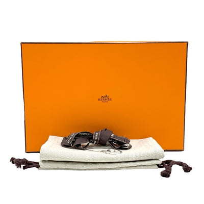 エルメス HERMES ロワイヤル ローファー 革靴 靴 シューズ スエード パープル モカシン フラットシューズ H金具 フリンジ