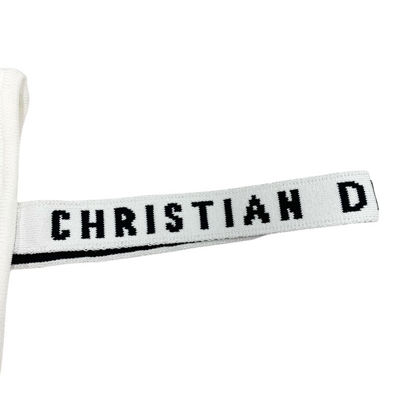 クリスチャンディオール CHRISTIAN DIOR トップス ホワイト ブラック 未使用 ブラトップ