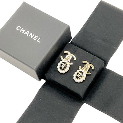 シャネル CHANEL ピアス イヤリング ゴールド ブラック ココマーク