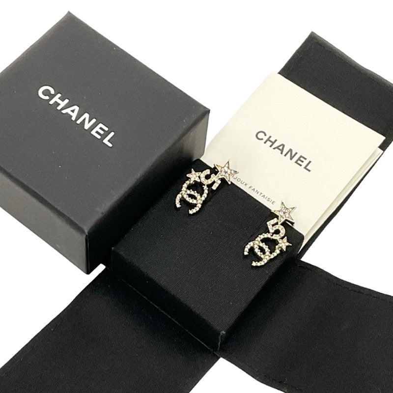 シャネル CHANEL ピアス イヤリング ゴールド ココマーク N5 スター ラインストーン