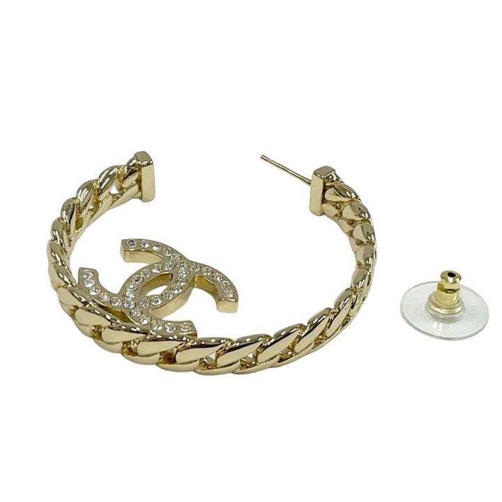 シャネル CHANEL ピアス イヤリング ゴールド ココマーク フープ