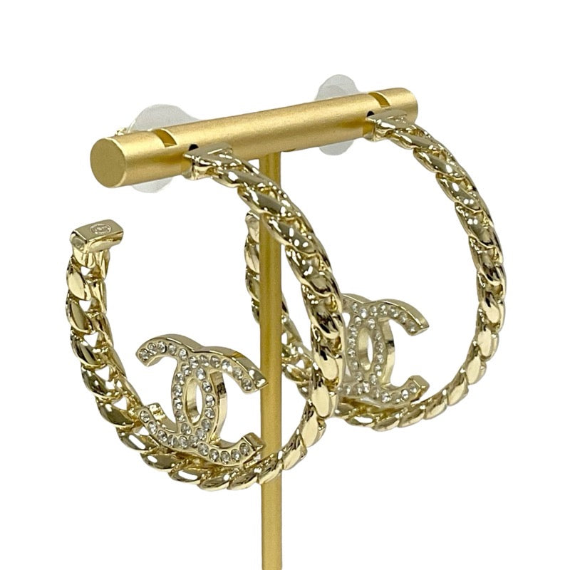 シャネル CHANEL ピアス イヤリング ゴールド ココマーク フープ