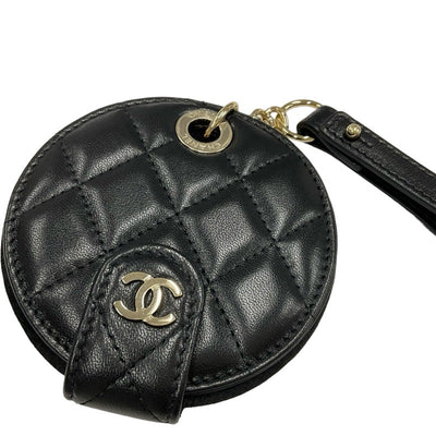 シャネル CHANEL チャーム ブラック ゴールド 未使用 ココマーク マトラッセ ネームタグ ネームプレート