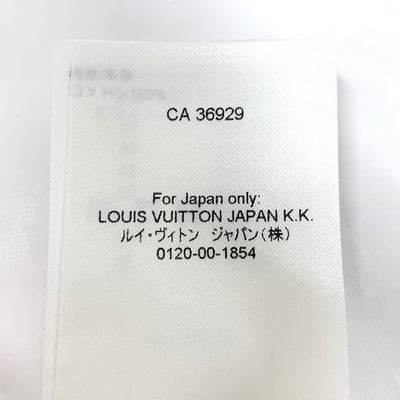 ルイヴィトン LOUIS VUITTON トップス コットン ホワイト ゴールド シャツ ブラウス モノグラム 半袖