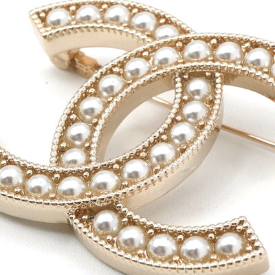 シャネル CHANEL ブローチ コサージュ ゴールド ココマーク