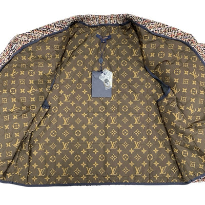 ルイヴィトン LOUIS VUITTON モノグラムジレボクシーツイードジャケット アウター マルチカラー  未使用 モノグラム ツイード