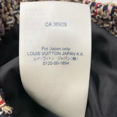 ルイヴィトン LOUIS VUITTON モノグラムジレボクシーツイードジャケット アウター マルチカラー  未使用 モノグラム ツイード