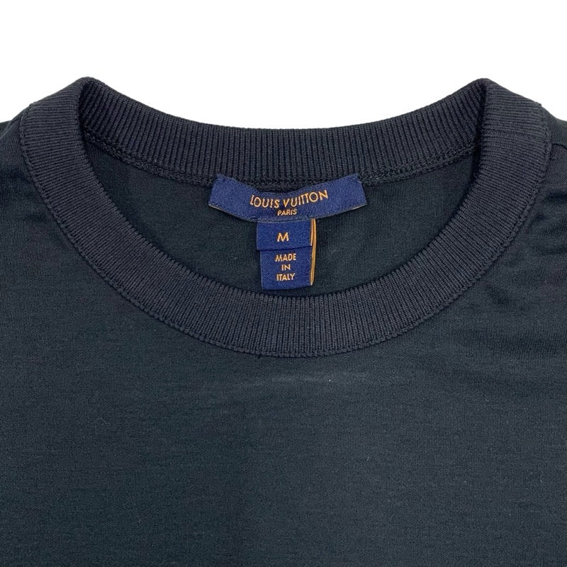 ルイヴィトン LOUIS VUITTON トップス コットン ブラック ゴールド Ｔシャツ モノグラム 半袖