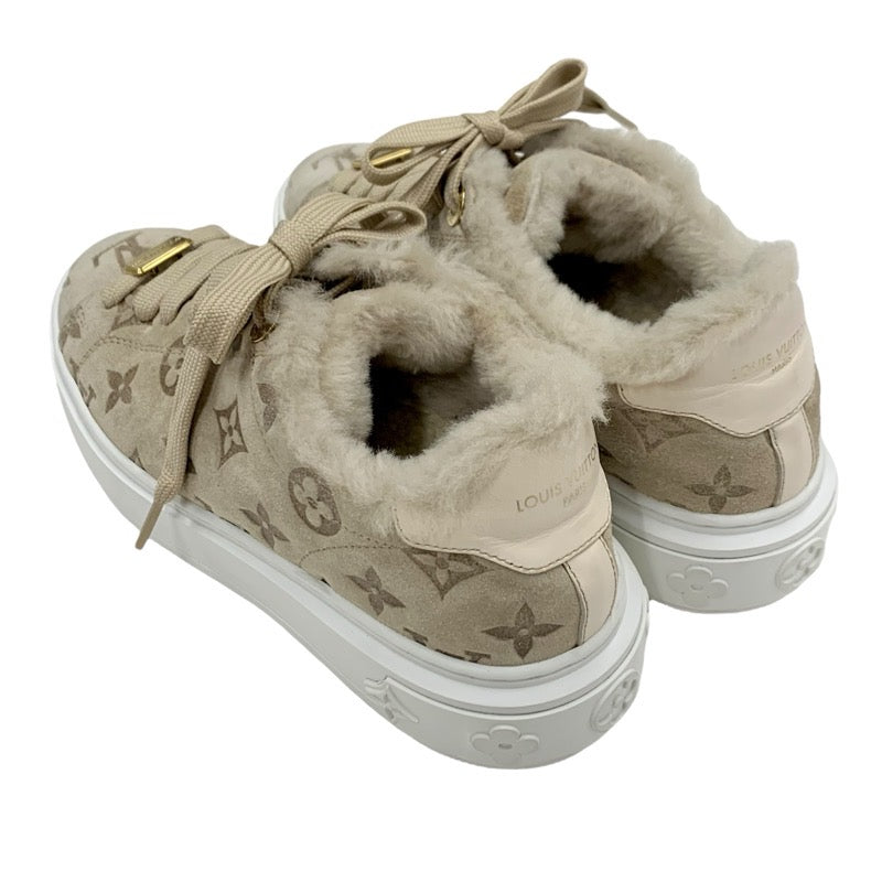 超美品 ルイヴィトン モノグラム アビューライン スエードレザー スニーカー 9 超美品 ルイヴィトン モノグラム アビューライン スエードレザー