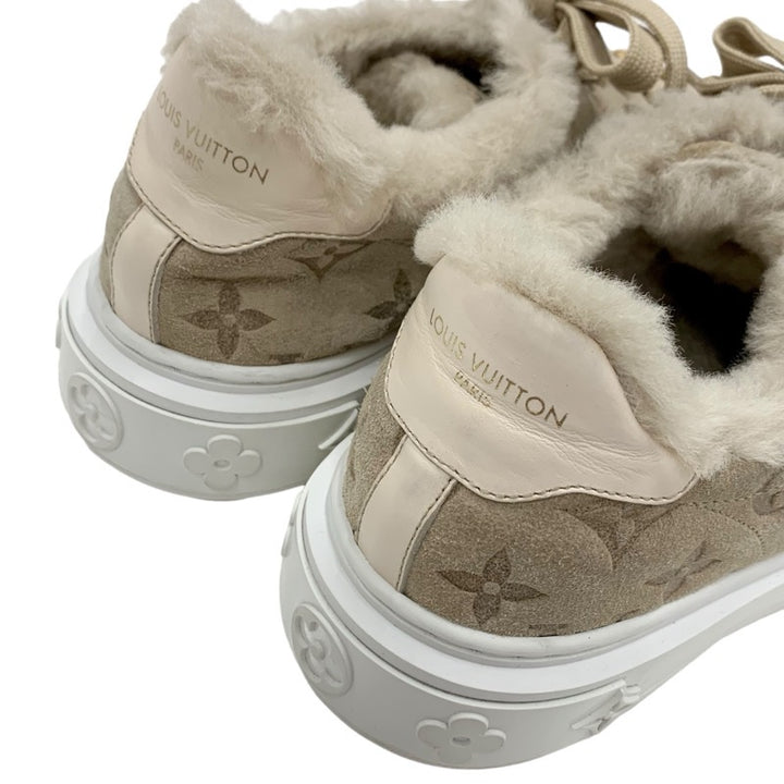 【美品】ルイヴィトンタイムアウトラインスエード スニーカー！ ルイヴィトン LOUIS VUITTON タイムアウトライン モノグラム