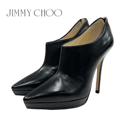 ジミーチュウ JIMMY CHOO ブーツ ショートブーツ 靴 シューズ レザー ブラック 黒 ブーティ