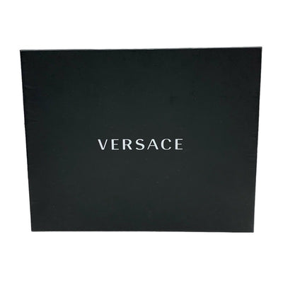 ヴェルサーチェ VERSACE フラットシューズ 靴 シューズ ファー ライトパープル ゴールド 未使用 ミュール スリッパ