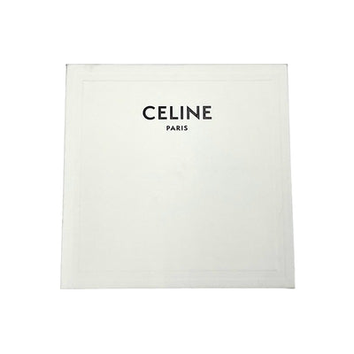 セリーヌ CELINE マフラー ウール イエローゴールド ロゴ