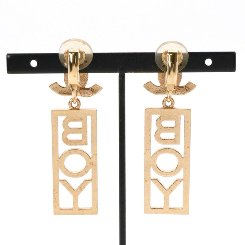 シャネル CHANEL ピアス イヤリング ゴールド ココマーク BOY ライン