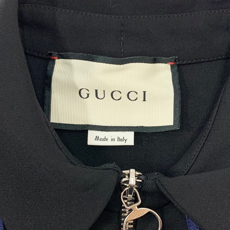 グッチ GUCCI ワンピース レーヨン ブラック フリル ノースリーブ ジップ