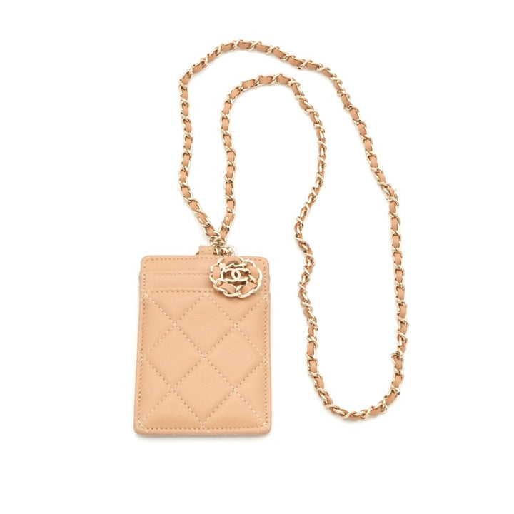 シャネル CHANEL カードケース カード入れ パスケース ラムスキン