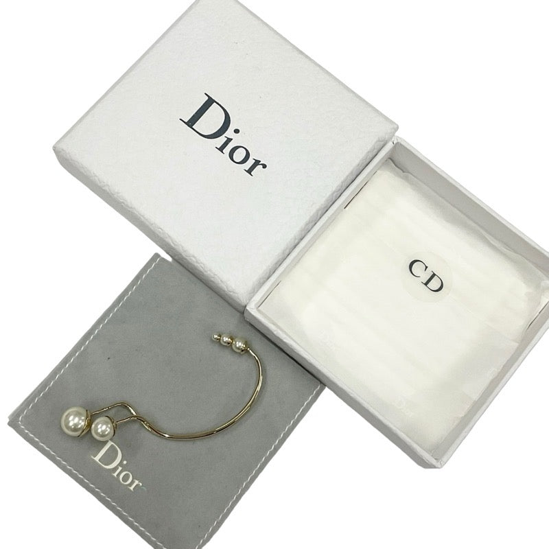 CHRISTIAN DIOR Earrings Gold Ear Cuff Pearl