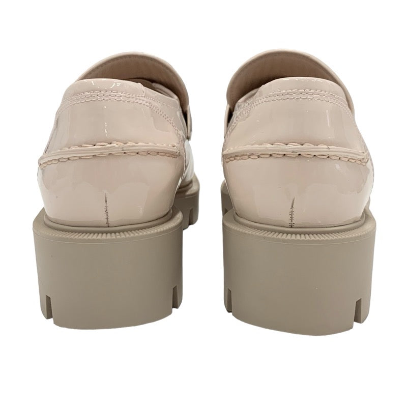 クリスチャンルブタン Christian Louboutin CL Moc Lug ローファー 革靴 靴 シューズ パテント ライトピンク シルバー CL金具