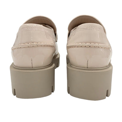 クリスチャンルブタン Christian Louboutin CL Moc Lug ローファー 革靴 靴 シューズ パテント ライトピンク シルバー CL金具