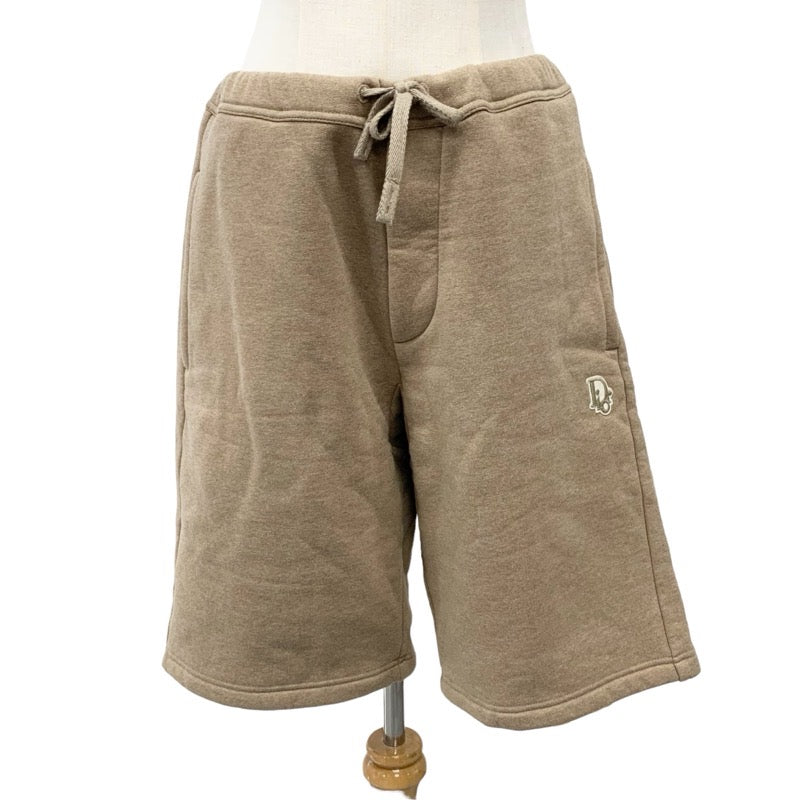 Christian Dior CHRISTIAN DIOR Bottoms Cotton Brown Logo Shorts Fleece-lined Men's