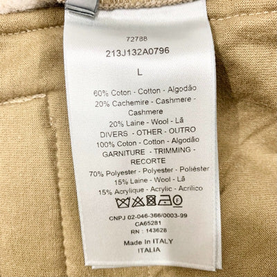 Christian Dior CHRISTIAN DIOR Bottoms Cotton Brown Logo Shorts Fleece-lined Men's