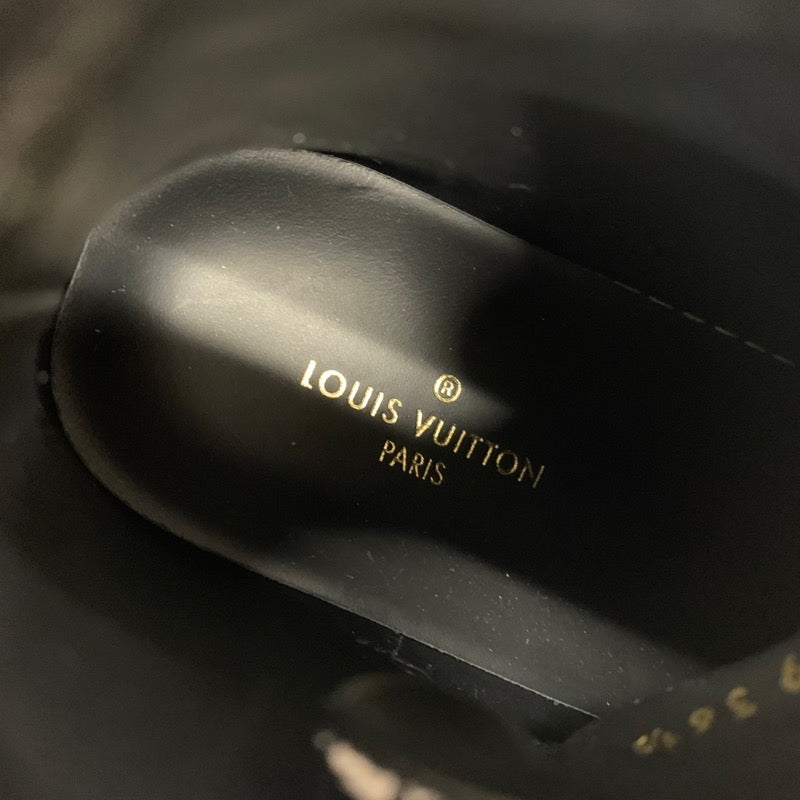 ルイヴィトン LOUIS VUITTON ステラーライン スニーカー 靴 シューズ レザー ブラック ホワイト ブルー系 未使用 ハイカットスニーカー フラワー モノグラム 花柄