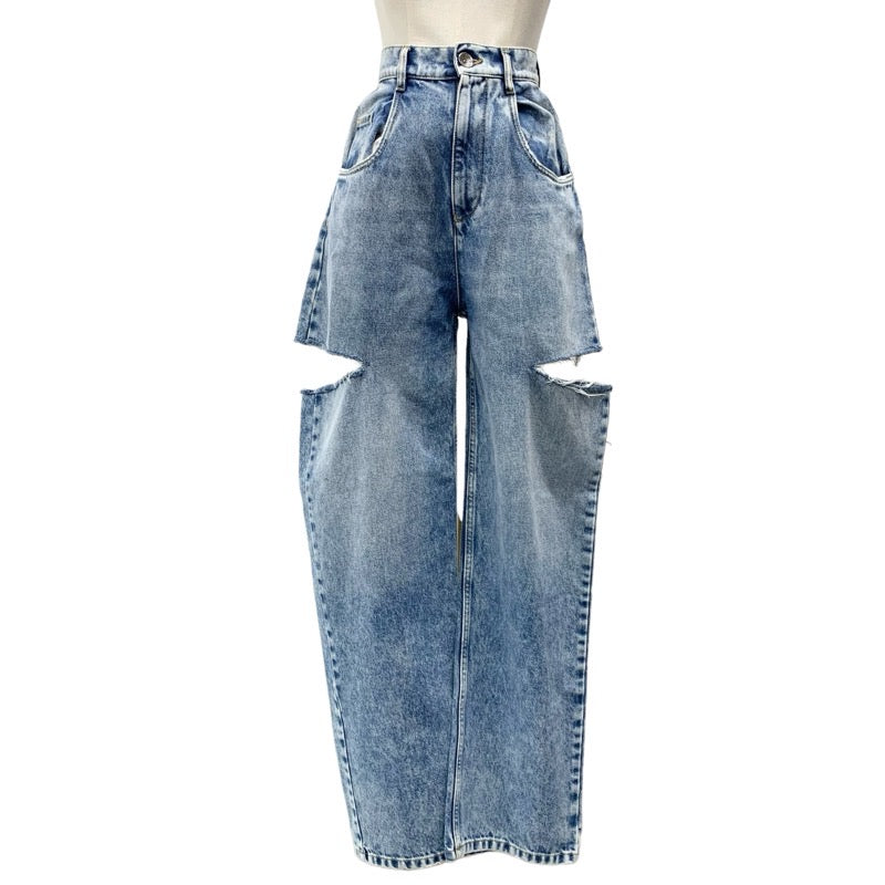 メゾンマルジェラ Maison Margiela ボトムス コットン ブルー