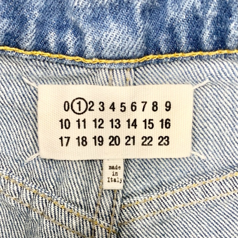 Maison Margiela Bottoms Cotton Blue Denim Jeans Slash Details